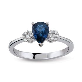 Harem Altın RTY34 Kadın 0.86 ct Pırlanta Safir Yüzük
