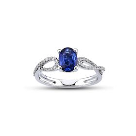 Harem Altın RTY36 Kadın 1.10 ct Pırlanta Safir Yüzük
