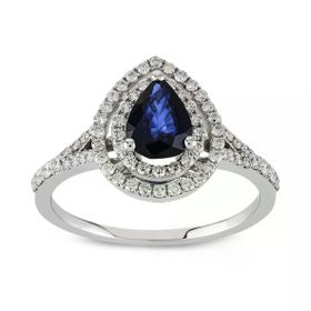 Harem Altın RTY37 Kadın 1.05 ct Pırlanta Safir Yüzük