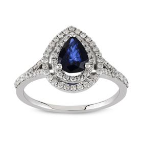 Harem Altın RTY37 Kadın 1.05 ct Pırlanta Safir Yüzük