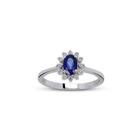 Harem Altın RTY7 Kadın 0.52 ct Pırlanta Safir Yüzük