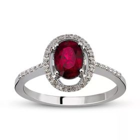 Harem Altın RTY8 Kadın 1.05 ct Pırlanta Yakut Yüzük