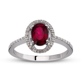 Harem Altın RTY8 Kadın 1.05 ct Pırlanta Yakut Yüzük