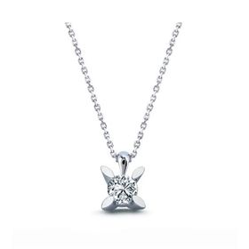 Harem Altın TK9 0.25 Ct Badem Tırnak Tektaş Pırlanta Altın Kolye