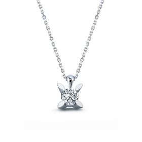 Harem Altın TK9 0.25 Ct Badem Tırnak Tektaş Pırlanta Altın Kolye