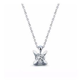 Harem Altın TK9 0.25 Ct Badem Tırnak Tektaş Pırlanta Altın Kolye