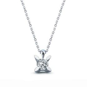 Harem Altın TK9 0.25 Ct Badem Tırnak Tektaş Pırlanta Altın Kolye