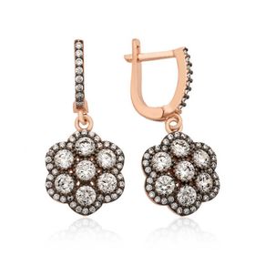 Harem Altın TKPE17 0.30 ct V Tırnak Tektaş Pırlanta Küpe