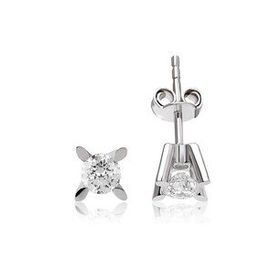 Harem Altın TKPE2 0.18 ct Tektaş Badem Tırnak Pırlanta Küpe