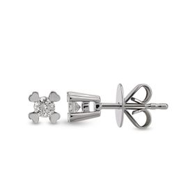 Harem Altın TKPE4 0.16 ct Tektaş Kalp Tırnak Pırlanta Küpe