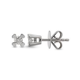 Harem Altın TKPE4 0.16 ct Tektaş Kalp Tırnak Pırlanta Küpe