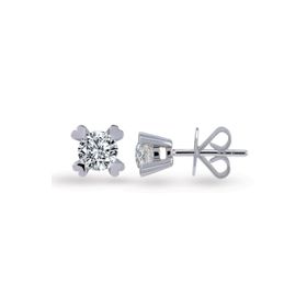 Harem Altın TKPE5 0.20 ct Tektaş Kalp Tırnak Pırlanta Küpe