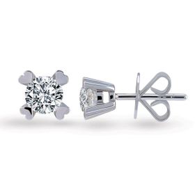 Harem Altın TKPE5 0.20 ct Tektaş Kalp Tırnak Pırlanta Küpe