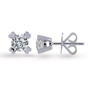 Harem Altın TKPE5 0.20 ct Tektaş Kalp Tırnak Pırlanta Küpe