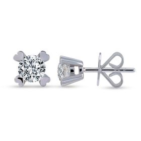 Harem Altın TKPE6 0.30 ct Tektaş Kalp Tırnak Pırlanta Küpe