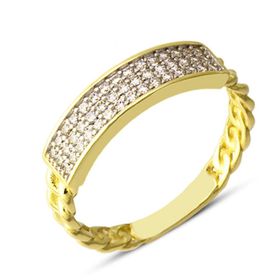 Harem Altın YZK069 14 Ayar Altın Pave Taşlı Yüzük