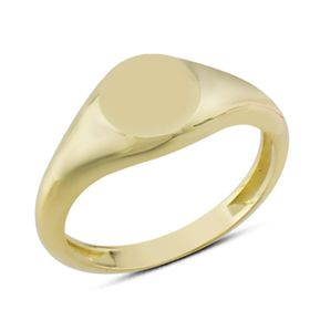 Harem Altın YZK291 14 Ayar Taşsız Oval Yüzük