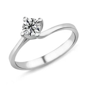 Harem Takı PR290 0.44 ct D Renk HRD Sertifikalı Pırlanta Tektaş Yüzük