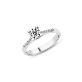 Harem Takı PR464 0.75 ct F Renk HRD Sertifikalı Pırlanta Tektaş Yüzük
