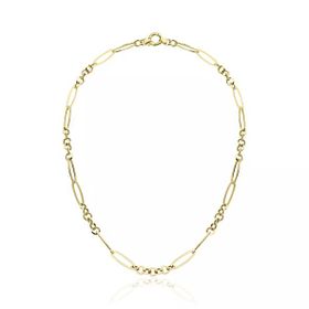 Harem ZKU102 Altın Oval Ataş Doçlu Zincir Kolye