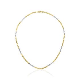 Harem ZKU105 Altın Oval Barlı Yeşil Beyaz Zincir Kolye