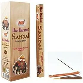 Hari Darshann Sandal Ağaç Kokusu 20 Adet Çubuk Tütsü 1 Adet Kayık Tütsülük Hediye
