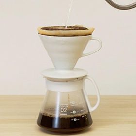 Hario V60 02 Coffee Maker white Ceramic Harıo V60 02 beyaz Seramik Kahve Demleme Seti