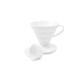 Hario V60 02 Plastik Dripper Beyaz Fincan