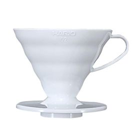Hario V60 02 Plastik Dripper Beyaz Fincan