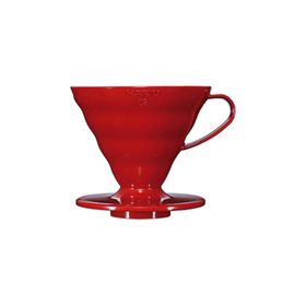 Hario V60 02 Plastik Dripper Kırmızı Fincan