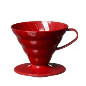 Hario V60 02 Plastik Dripper Kırmızı Fincan