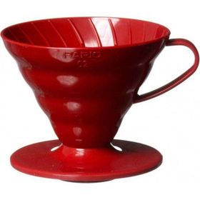 Hario V60 02 Plastik Dripper Kırmızı Fincan