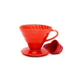 Hario V60 02 Seramik Dripper Kırmızı Fincan