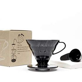 Hario V60 02 Siyah Plastik Dripper ve Kağıt Seti