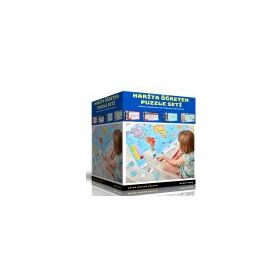 Harita Öğreten Puzzle Seti - Enine Boyuna Eğitim