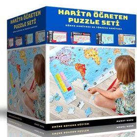 Harita Öğreten Puzzle Seti - Enine Boyuna Eğitim
