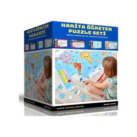 Harita Öğreten Puzzle Seti - Enine Boyuna Eğitim