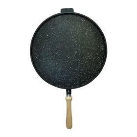 Harlem HGT-36S Siyah 36 cm Granit Döküm Gözleme Tavası