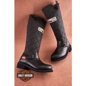 Harley Davidson 025G100074 Laconia Hi Kahverengi Deri Kadın Çizme