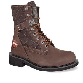 Harley Davidson 025G100078 New Worker Kahve Nubuk Kadın Bot