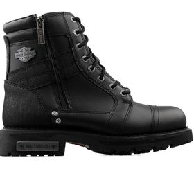 Harley Davidson 025M100637 Carter Black Deri Erkek Bot