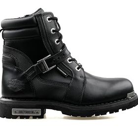 Harley Davidson 025M100726 Franco Siyah Deri Erkek Bot