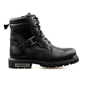 Harley Davidson 025M100726 Franco Siyah Deri Erkek Bot