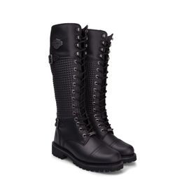 Harley Davidson 025Z100533 Tiny Black Deri Kadın Çizme