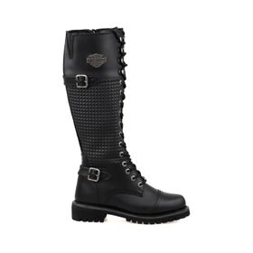 Harley Davidson 025Z100533 Tiny Black Deri Kadın Çizme