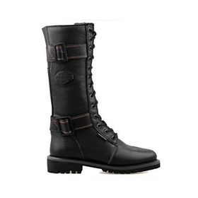 Harley Davidson 025Z100640 Siyah Belhaven WP Günlük Kadın Çizme