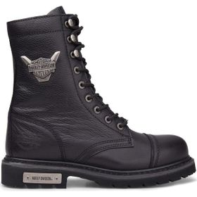 Harley Davidson Colmar 025G100328 Hakiki Deri Siyah Kadın Bot