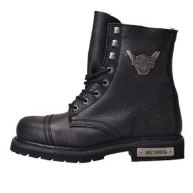 Harley Davidson Colmar 025G100328 Hakiki Deri Siyah Kadın Bot
