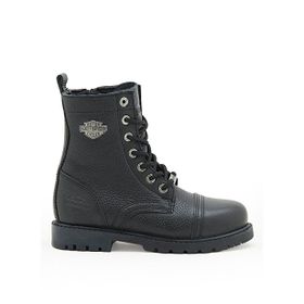 Harley Davidson Colmar F 025F100496 Hakiki Deri Siyah Erkek Çocuk Bot