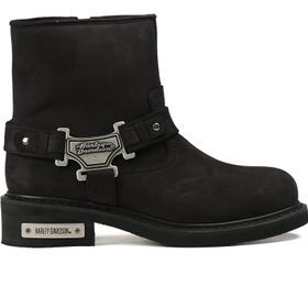 Harley Davidson Estes Black Siyah Nubuk Erkek Botu